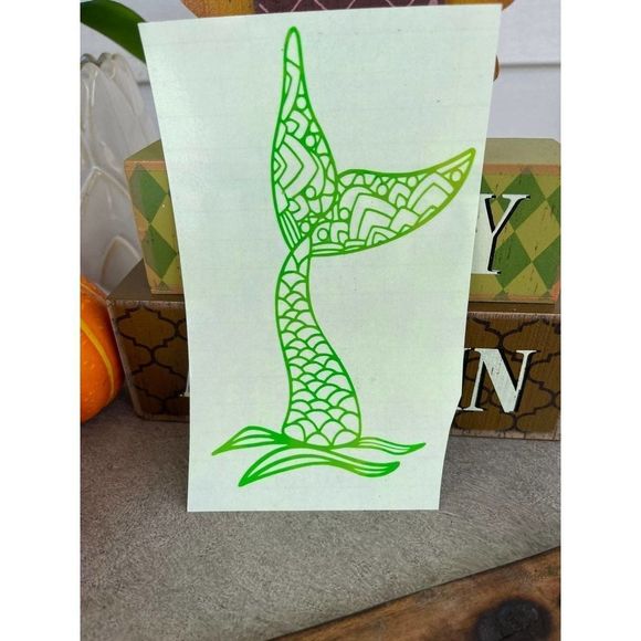 Holographic Mermaid Tail Vinyl Decal - Picture 1 of 3